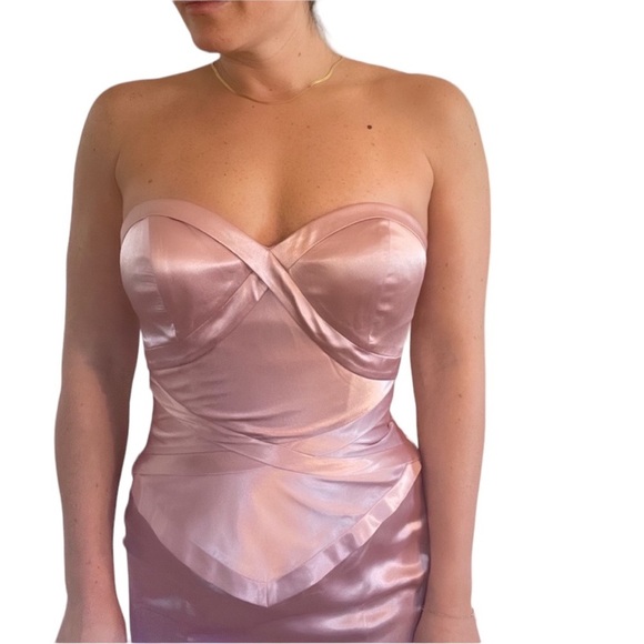 Jovani Strapless Gown Pink - Picture 6 of 6